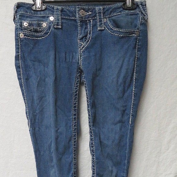 True Religion Faded Blue Skinny Jeans Size‎ 27 - Picture 2 of 5